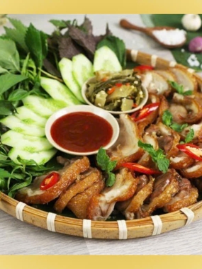 Giò Heo Ủ Muối Chiên Giòn 